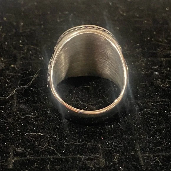 Men’s Stainless Steel Skull and Crossbones Ring